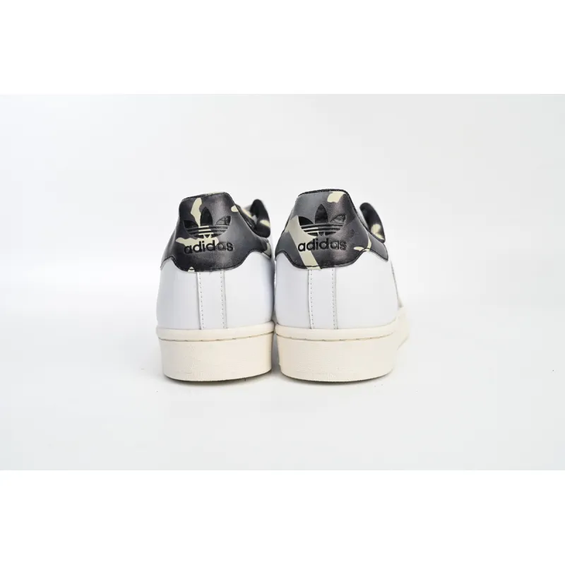 Pkgod adidas Superstar Shoes White Black Gold White