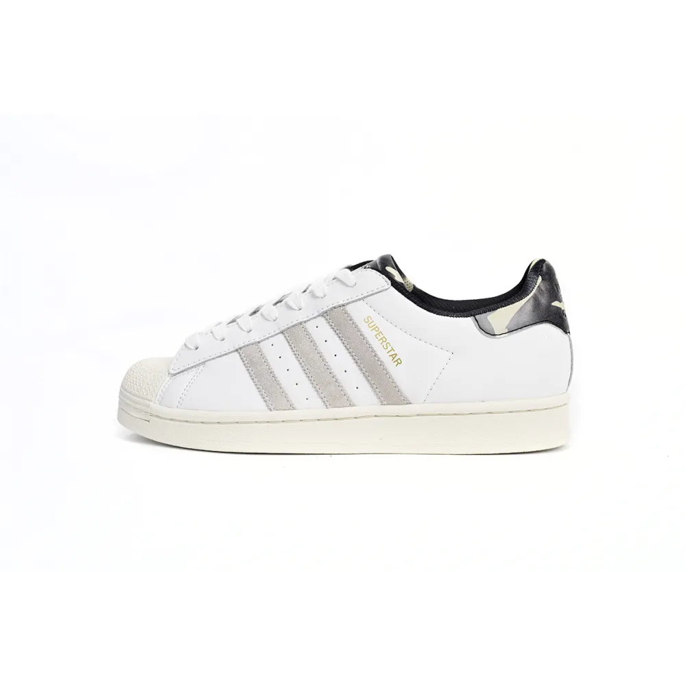 adidas Superstar Shoes White Black Gold White GY2565