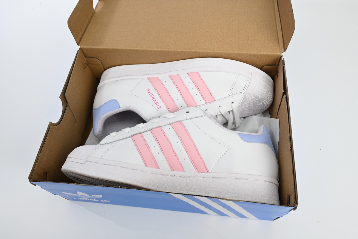 Pkgod adidas Superstar Shoes White Black Gold Whiting