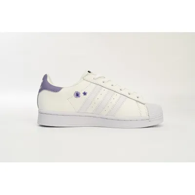 Pkgod adidas Superstar Shoes White New White Purple 02