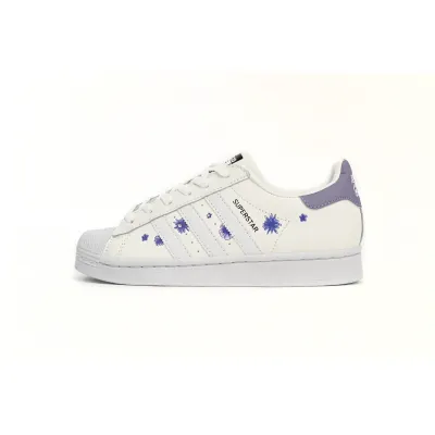 Pkgod adidas Superstar Shoes White New White Purple 01