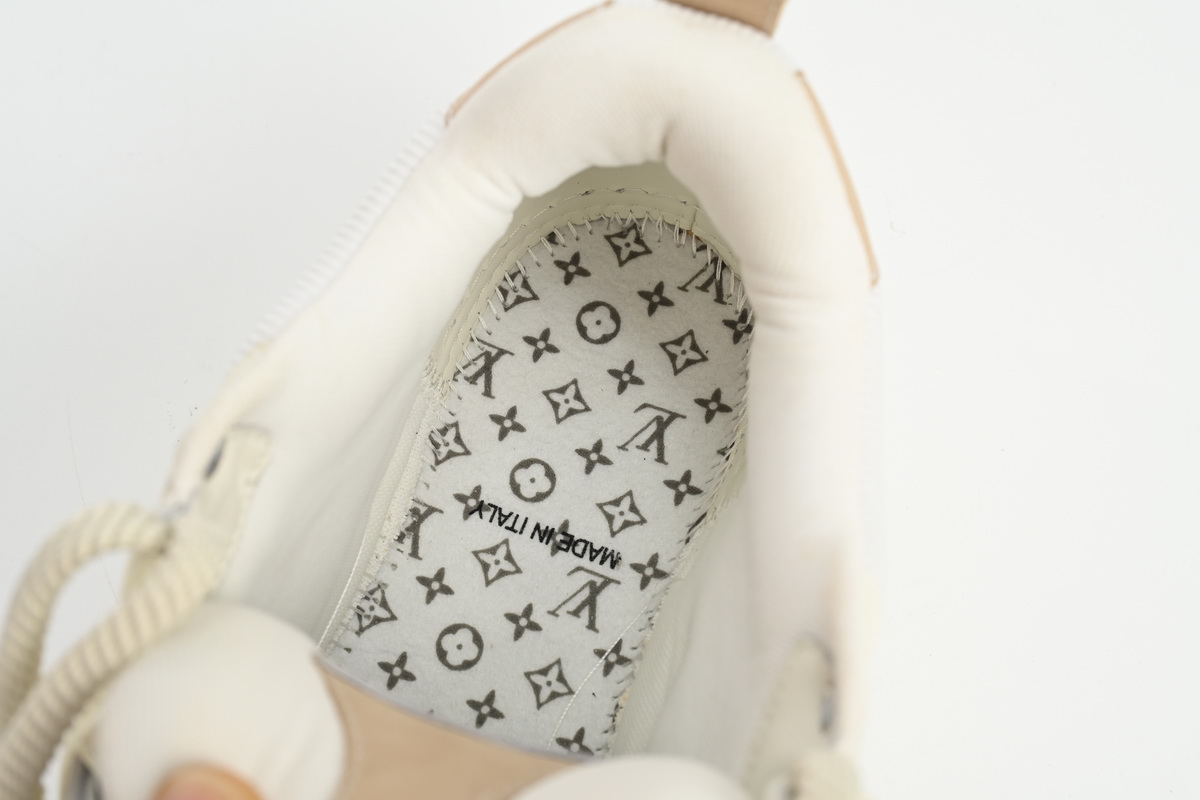 Zafa Wear Louis Vuitton Leather lace up Fashionable Board Shoes Grey
