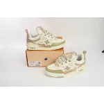   Louis Vuitton Leather lace up Fashionable Board Shoes Grey