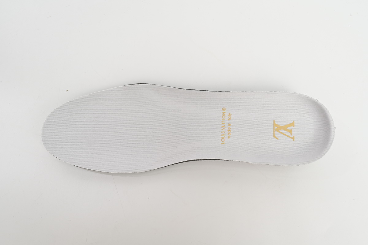 Zafa Wear Louis Vuitton Leather lace up Fashionable Board Shoes Grey