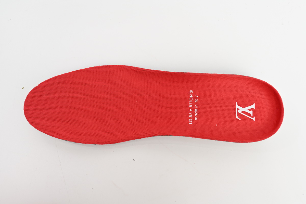 Zafa Wear Louis Vuitton Leather lace up Fashionable Board Shoes Red