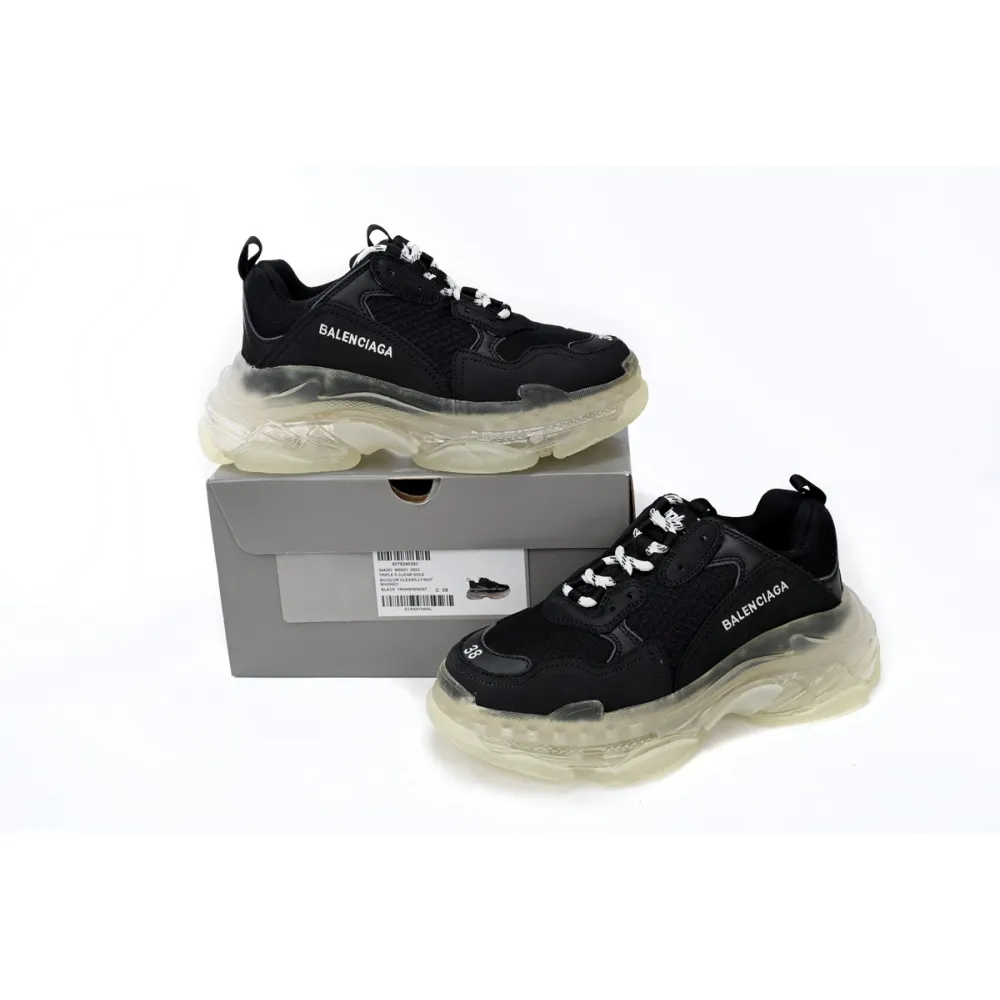 Pkgod Balenciaga Triple S Black Crystal