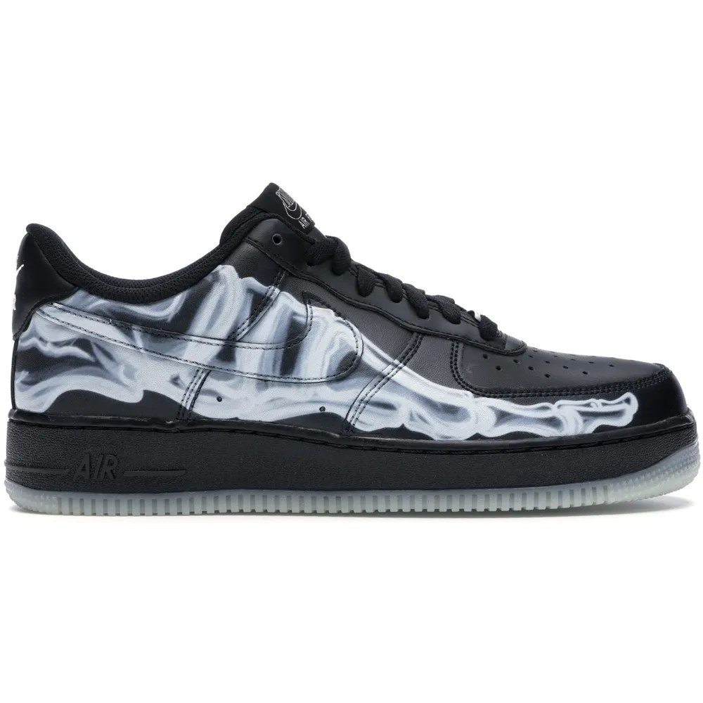  Pkgod Nike Air Force 1 Low Black Skeleton Halloween