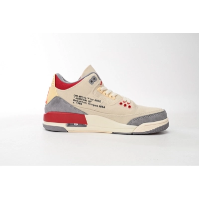  Pkgod Air OFF WHITHE X Air Jordan 3 Beige 02