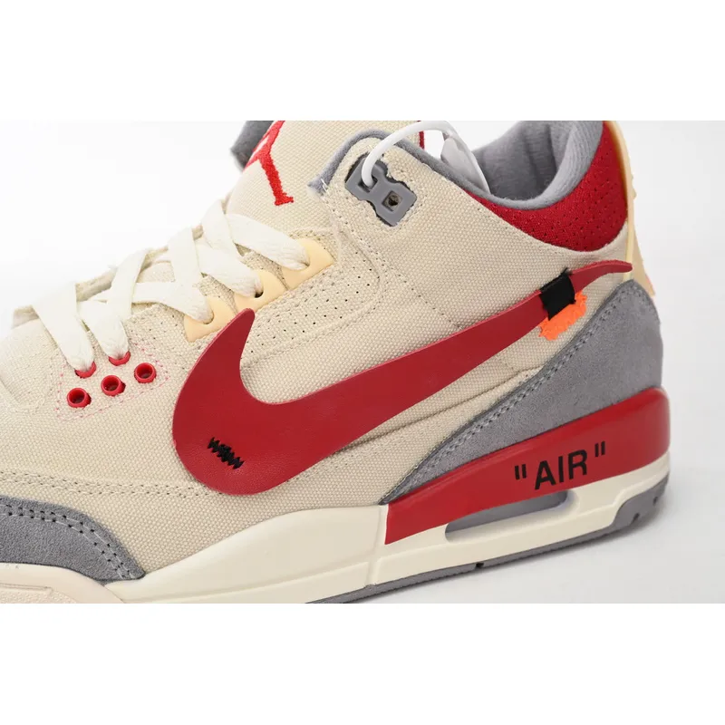  Pkgod Air OFF WHITHE X Air Jordan 3 Beige