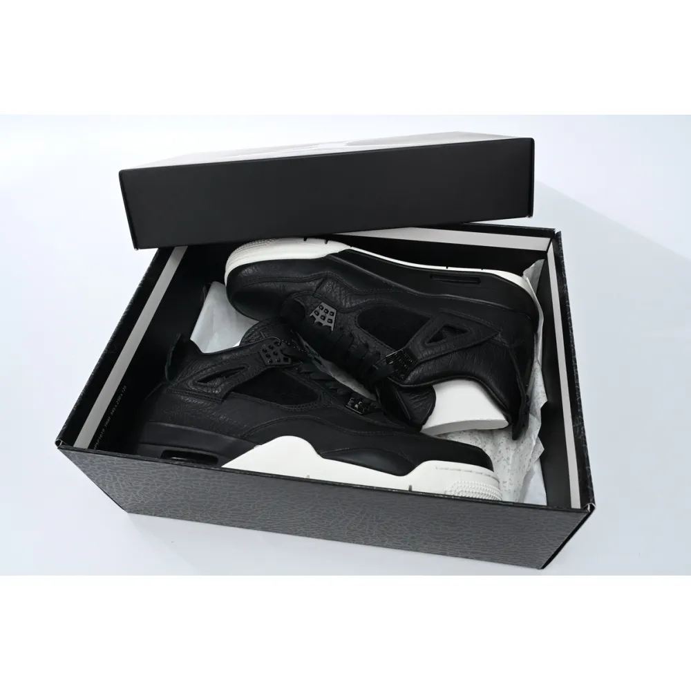 Pkgod Air Jordan 4 Retro Pony Hair Black