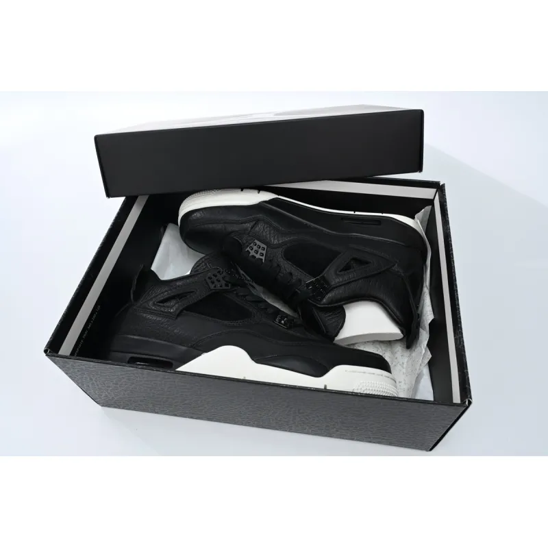 Pkgod Air Jordan 4 Retro Pony Hair Black