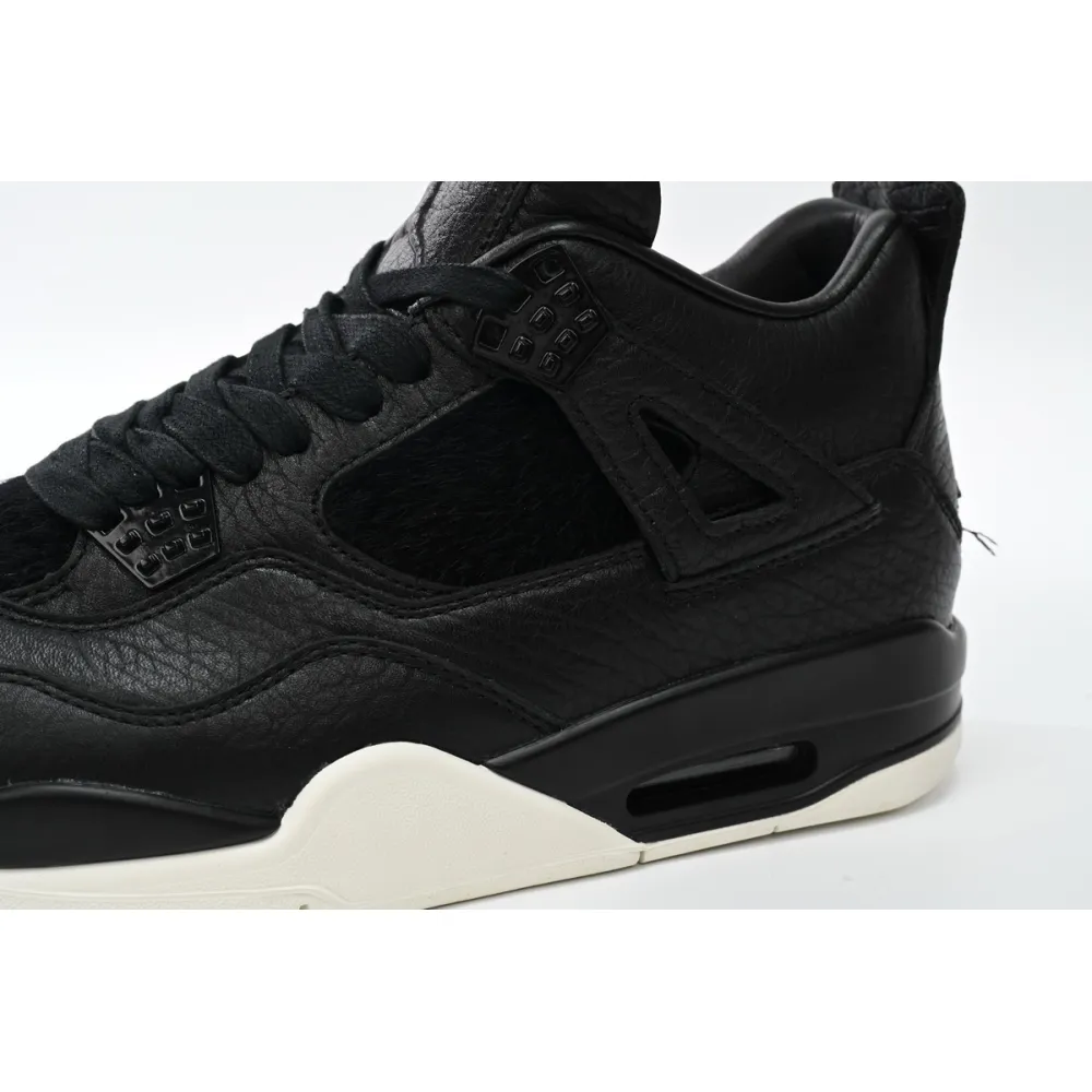 Pkgod Air Jordan 4 Retro Pony Hair Black