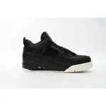 Pkgod Air Jordan 4 Retro Pony Hair Black