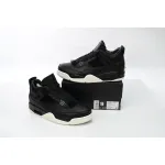 Pkgod Air Jordan 4 Retro Pony Hair Black