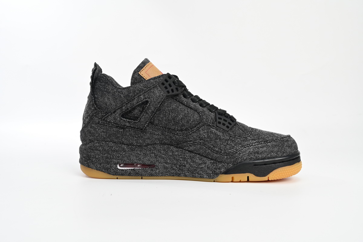 Pkgod Air Jordan 4 Retro Levi's Black  