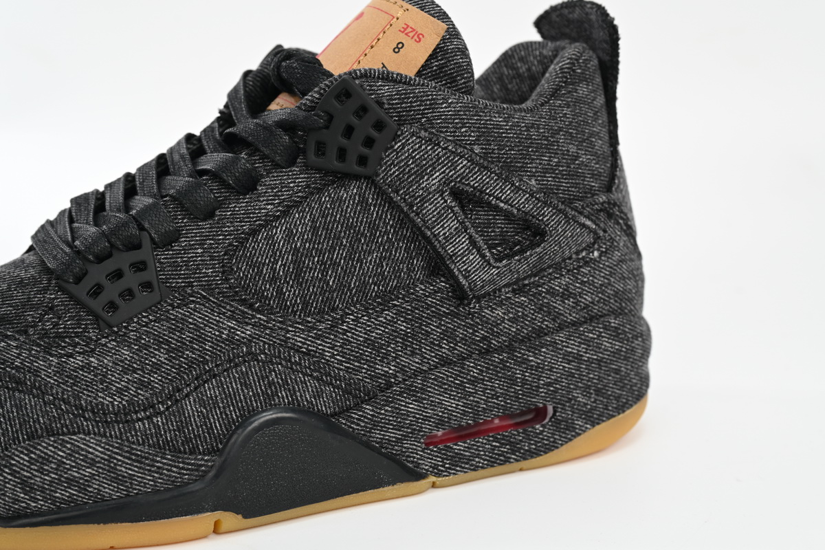 Pkgod Air Jordan 4 Retro Levi's Black  