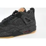 Pkgod Air Jordan 4 Retro Levi's Black  