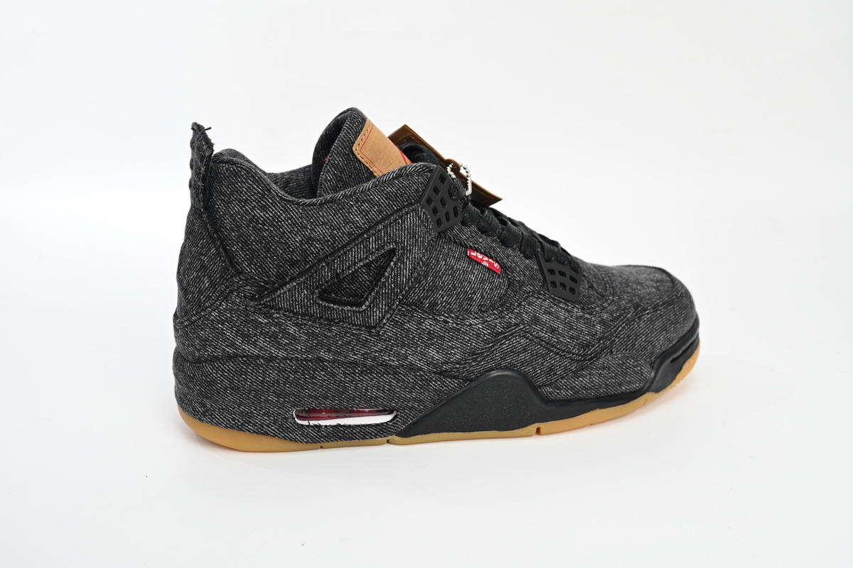 Pkgod Air Jordan 4 Retro Levi's Black  