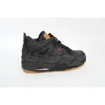 Pkgod Air Jordan 4 Retro Levi's Black  