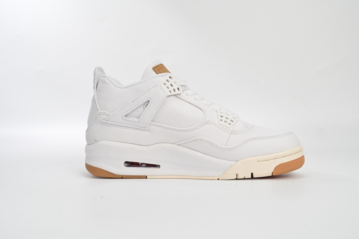  Pkgod Air Jordan 4 Retro Levi's White