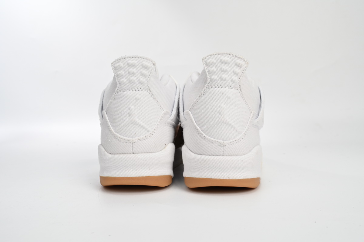  Pkgod Air Jordan 4 Retro Levi's White