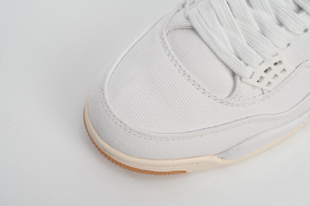  Pkgod Air Jordan 4 Retro Levi's White
