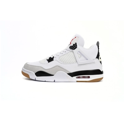 Pkgod Air Jordan 4 White Black 01