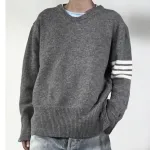 Top Quality Thom Browne 4-Bar Stripe Shetland Wool Sweater MKA317A01085  