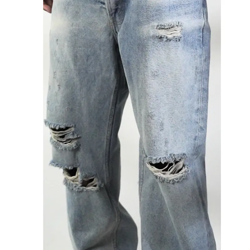  Top Quality WESLEY JEANS IN WESTSIDE WASH DENIM WESTSIDE WASH DESTROYED 2N822033S.08WT 