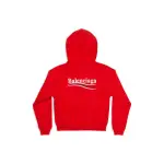  Top Quality WOMEN'S POLITICAL CAMPAIGN SHRUNK ZIP-UP HOODIE SMALL FIT IN RED 623451TKVI96040   