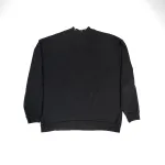 Top Quality Balenciaga Pierced Round Sweatshirt Oversized in Black Faded 762718TPVD91055 