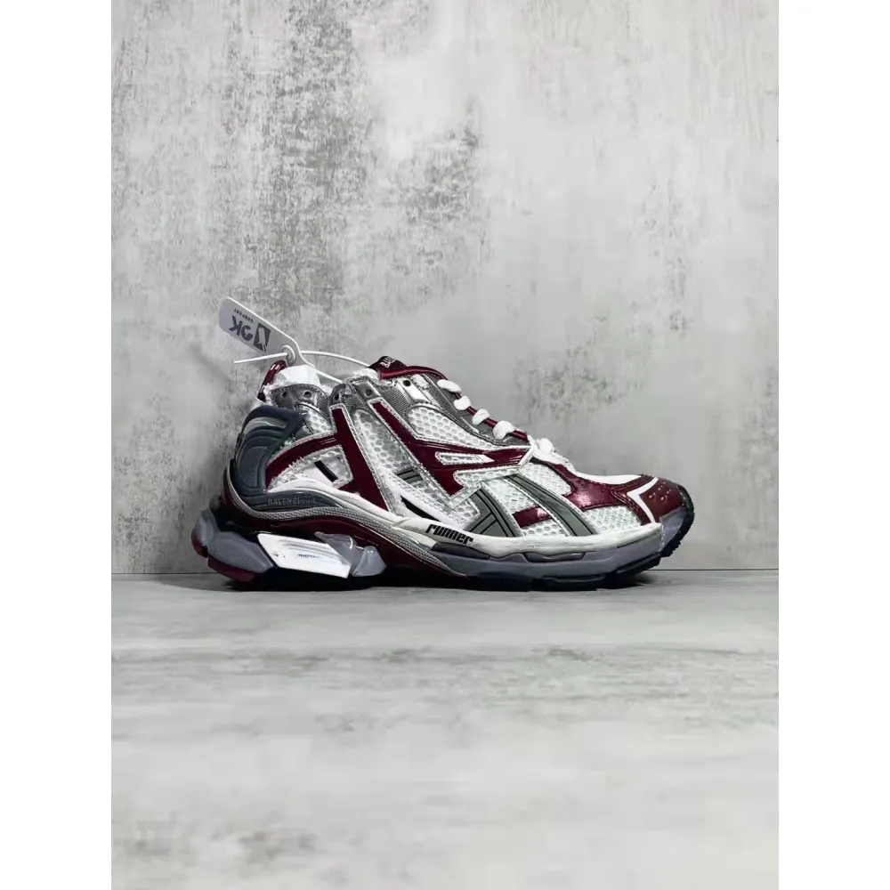 Zafa Wear Balenciaga Runner White Wine Red