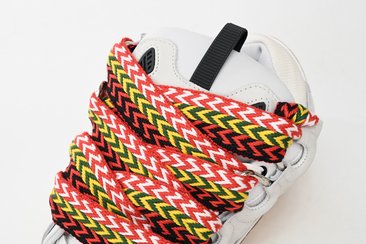  Lanvin Leather Curb White Black Gum