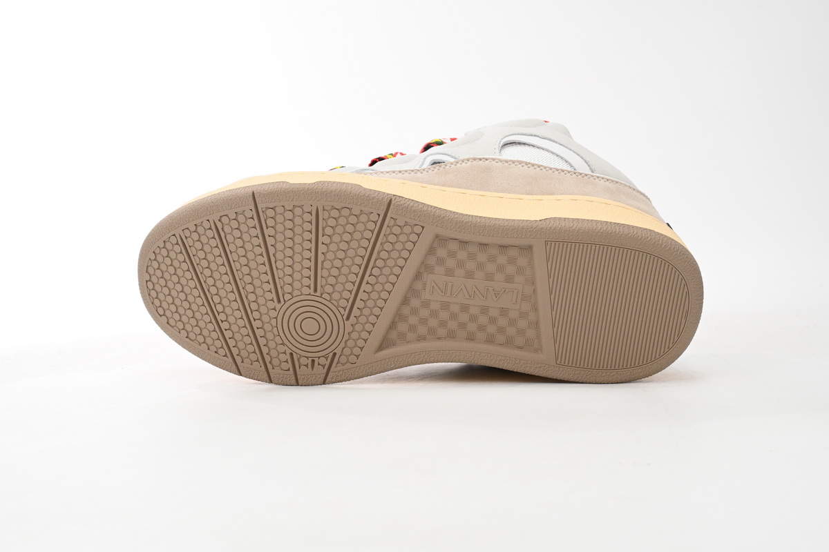  Lanvin Leather Curb White Black Gum