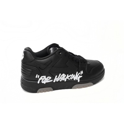 Pkgod OFF-WHITE OOO Low Tops "For Walking" Black White 02