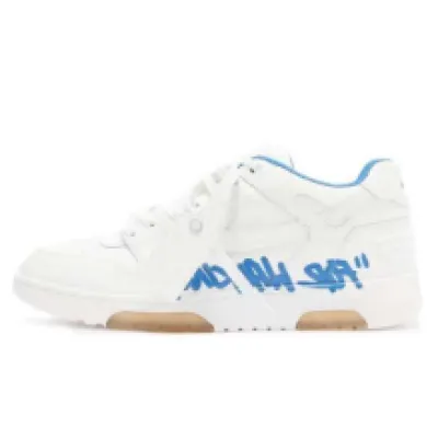 Zafa Wear OFF-WHITE Out Of Office "OOO" Low Tops For Walking White White Dark Blue SS22 01