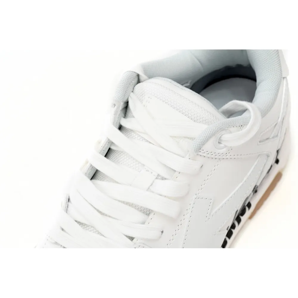 Pkgod OFF-WHITE Out Of Office OOO Low Tops For Walking White Black