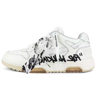 OFF-WHITE Out Of Office OOO Low Tops For Walking White Black OMIA189R2 1LEA00 20101