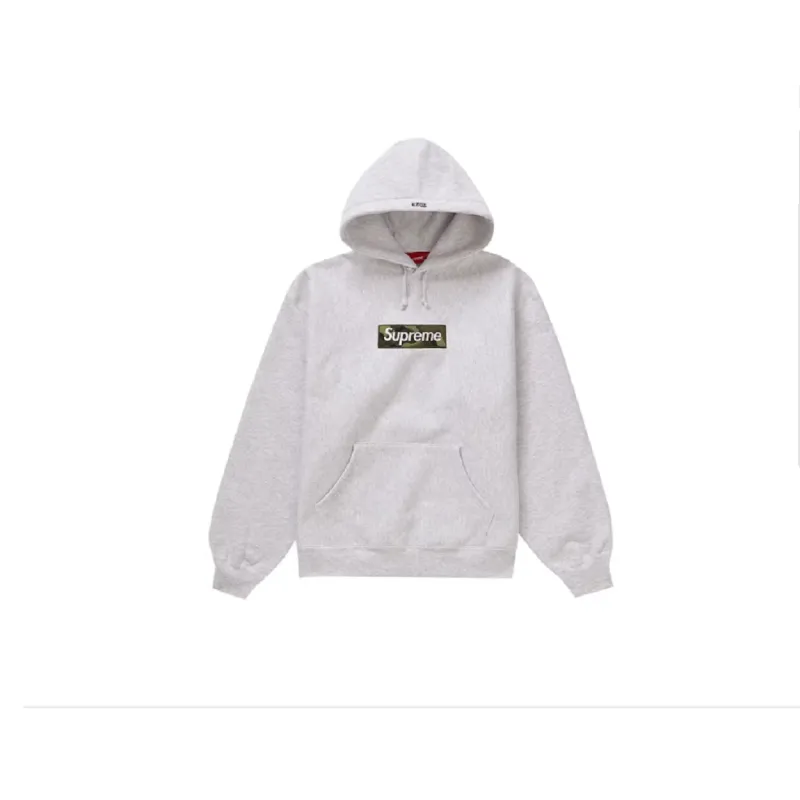 Top Quality Supreme Box Logo Hooded Sweatshirt  Ash Grey(out of stock)