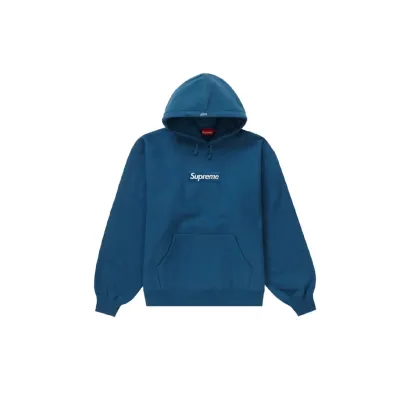 Top Quality Supreme Box Logo Hooded Sweatshirt Dark Blue（out of stock） 01