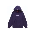 Top Quality Supreme Box Logo Hooded Sweatshirt Dark Purple（out of stock）