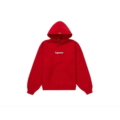 Top Quality Supreme Box Logo Hooded Sweatshirt  Dark Red（out of stock） 01