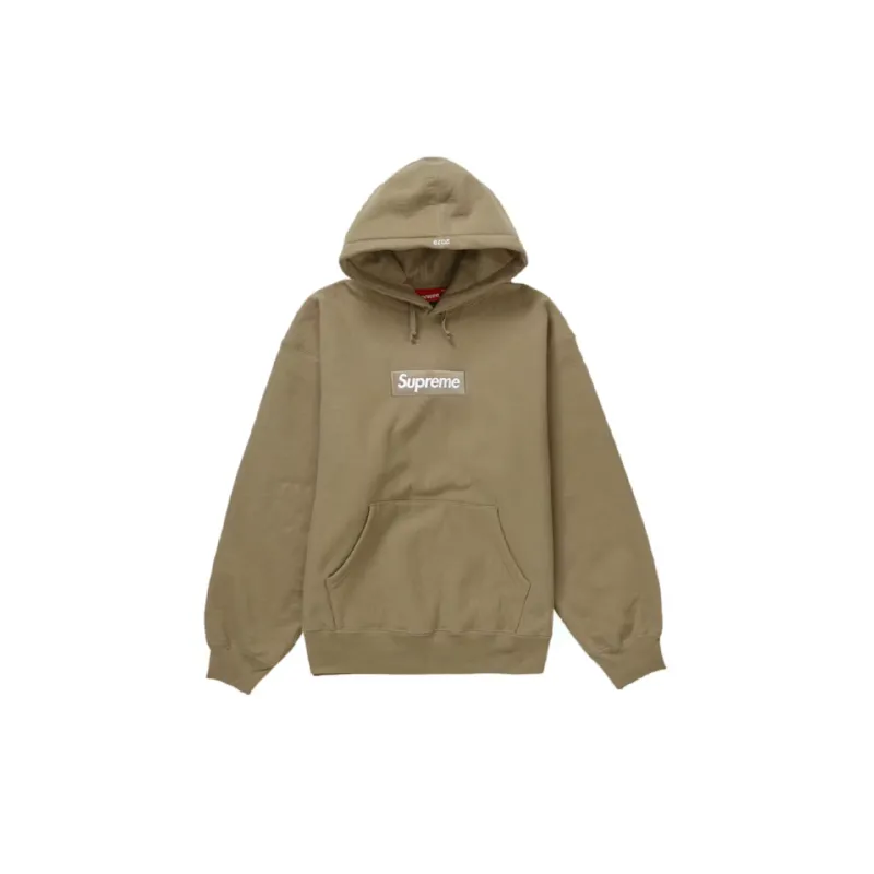 Top Quality Supreme Box Logo Hooded Sweatshirt Dark Sand(out of stock)