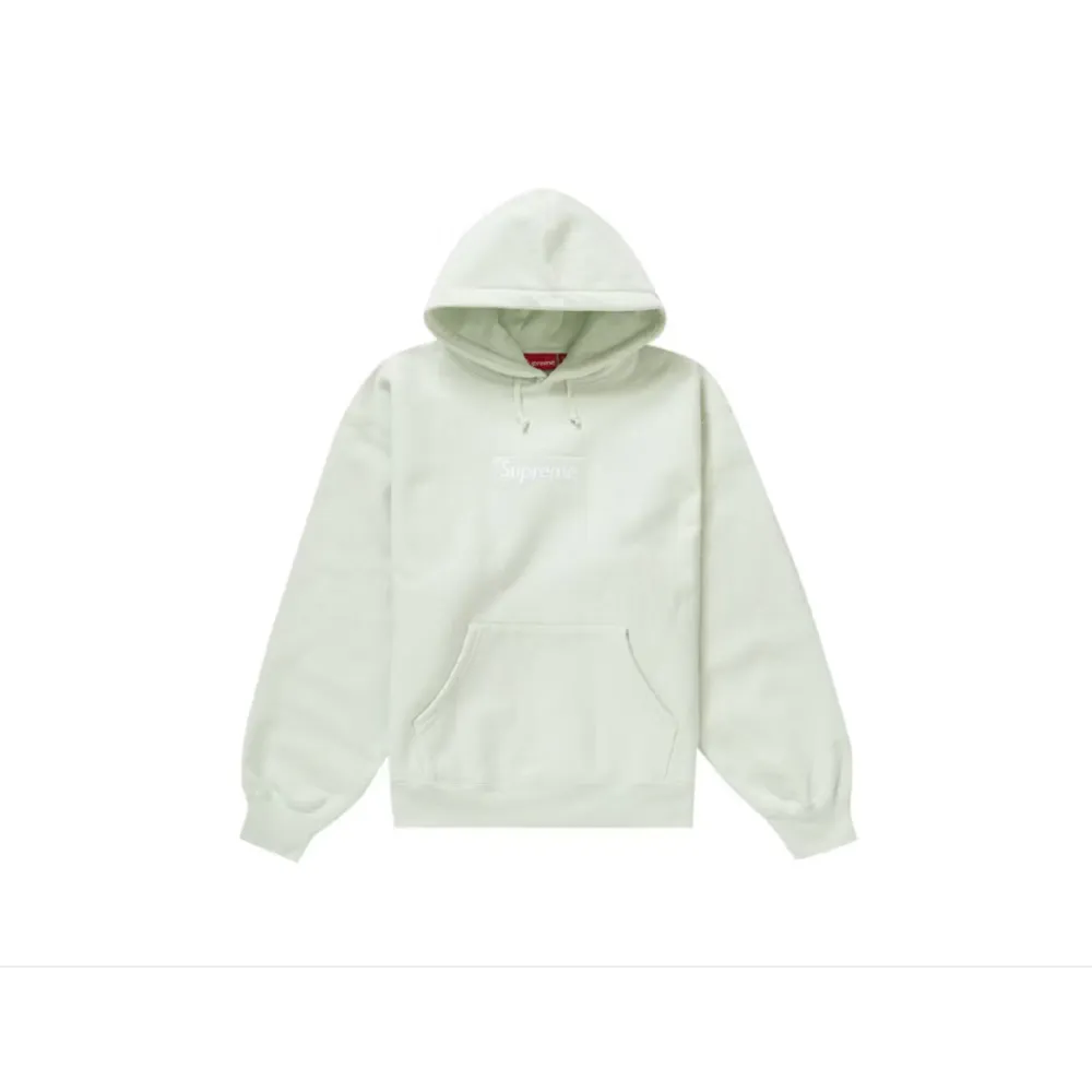 Top Quality Supreme Box Logo Hooded Sweatshirt Light Green（out of stock）