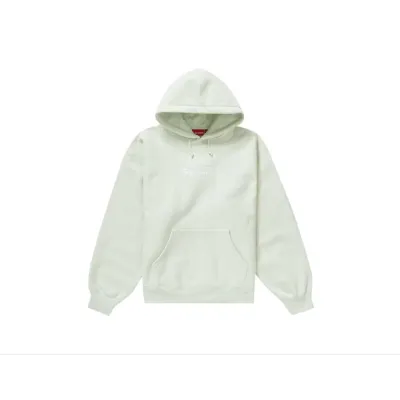 Top Quality Supreme Box Logo Hooded Sweatshirt Light Green（out of stock） 01