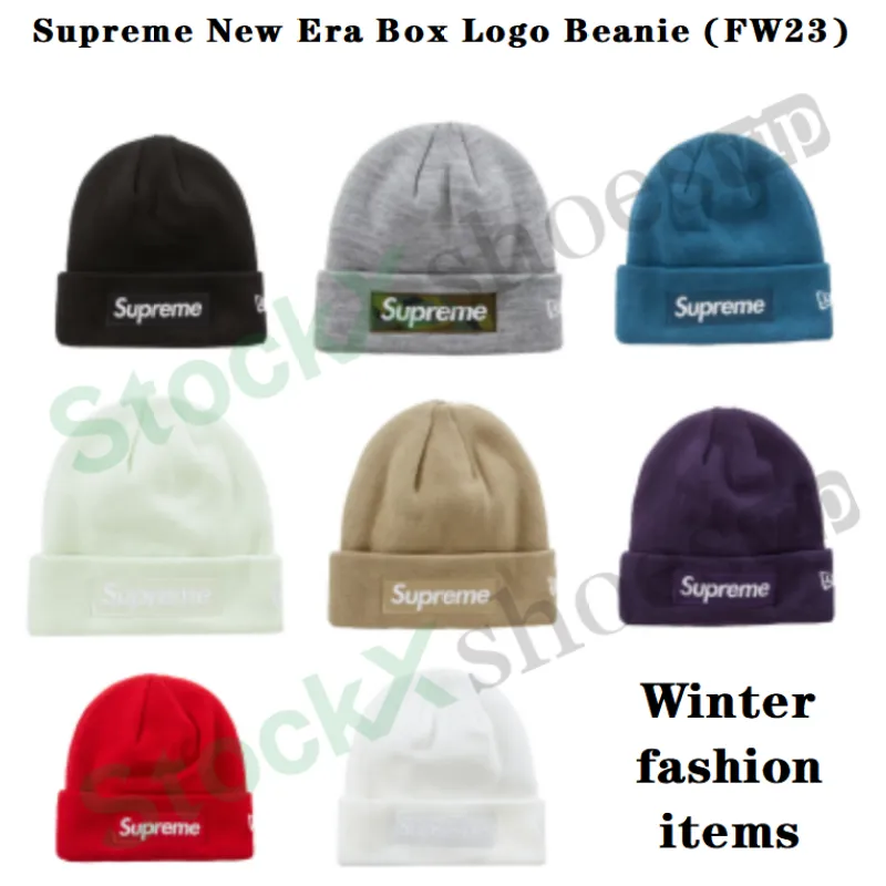 Top Quality Supreme Hat New Era Box Logo Beanie