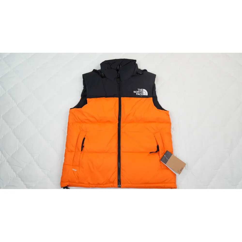Top Quality The North Face Vest 1996  waistcoat Yellow Color Orange