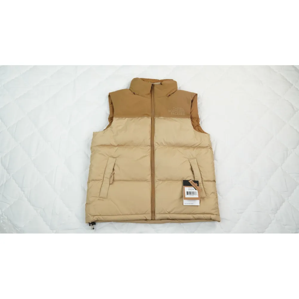 Top Quality The North Face Vest 1996  waistcoat Yellow Color Wheat Color