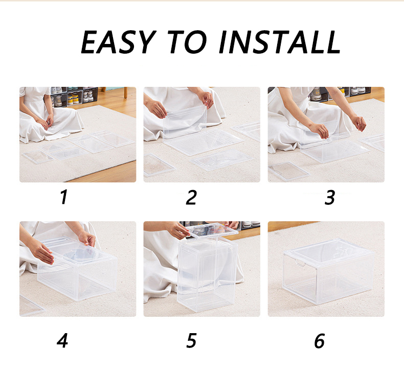 Shoecase _ Acrylic Plastic Shoe Boxes (1Pcs)  