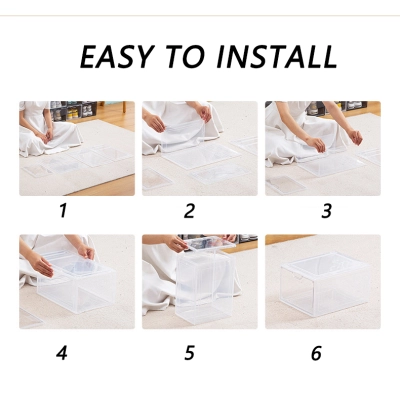 Shoecase _ Acrylic Plastic Shoe Boxes (1Pcs)   02